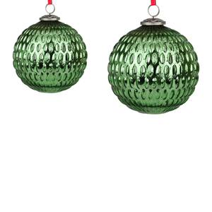 Bola de decoración navideña de Metal verde lujosa a precio de fábrica directo, árbol de Navidad decorativo colgante de alta calidad para el hogar, regalo de vacaciones - Product Image 3