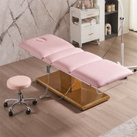 Vente en gros d'une table de massage électrique moderne à 3 moteurs Équipement de beauté Lit d'esthétique cosmétique Lit de beauté électrique