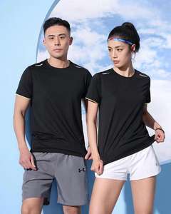 Prix de gros séchage rapide club de tennis hommes et femmes haut polyester et spandex t-shirt accepter la personnalisation t-shirt pour hommes - Product Image 5