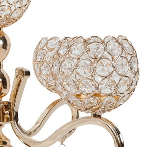 Luxury Vintage Metal <b>Candelabra</b> Decorative Crystals Gold Silver Handmade High Grade Design Wedding Valentine's Day Formal Dining - Product Image 6