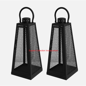 Juego de farolillos geométricos de Metal dorado elegante para boda y decoración del hogar portavelas moderno con marco de alambre alto para eventos y fiestas - Product Image 5