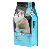 Logo personnalisé sac de nourriture pour animaux de compagnie pochette à zip-lock chat chien nourriture sac d'emballage à fermeture éclair