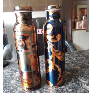 Botella de Agua Ecológica de Cobre con Ágata Impresa, a Prueba de Fugas, con Color y Tamaño Personalizables para Uso en el Hogar, Restaurante u Oficina - Product Image 6