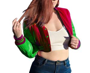 2026 High Quality Wool Varsity Jacket Custom Logo Embroidery Design Cropped Baseball Jacket - Product Image 5