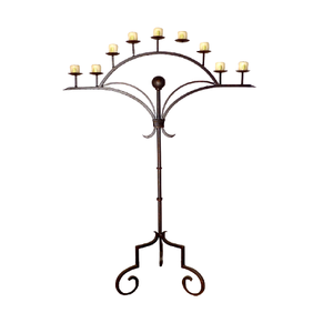 เชิงเทียน2ชุดขนาดแตกต่างกันดีไซน์โบราณเชิงเทียนสีทองทองเหลือง - Product Image 4