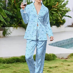 Conjunto de Pijama Elegante para Mujer, Tejido Ligero, Sensación Suave, Ropa de Dormir Cómoda - Product Image 4