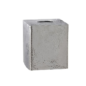 Élégante boîte à serviettes en métal plaqué or avec design martelé, parfaite pour les ustensiles de cuisine. - Product Image 2