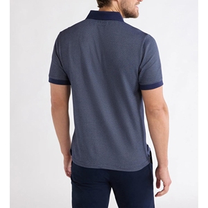 Premium Blue Print Antiarrugas para camisa Mezcla de algodón suave Estilo de manga de ajuste regular Otro para negocios Casual y salidas de verano - Product Image 2
