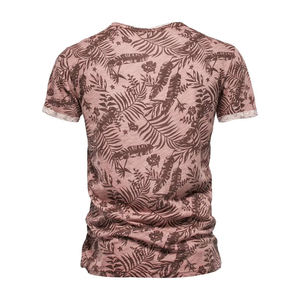 เสื้อยืดผู้ชายแบบทางการ ผ้าถักเนื้อแน่น พิมพ์ลายดิจิทัลแบบกำหนดเอง ใหม่เอี่ยม คุณภาพสูง โลโก้ด้านหน้า ป้องกันรอยยับ ระบายอากาศได้ดี - Product Image 2