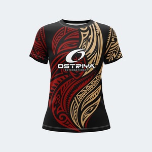 Camisetas de Estilo Casual Urbano para Mujer, Diseño Tribal, Cuello Redondo, Manga Corta, Secado Rápido, Corte Regular - Product Image 5