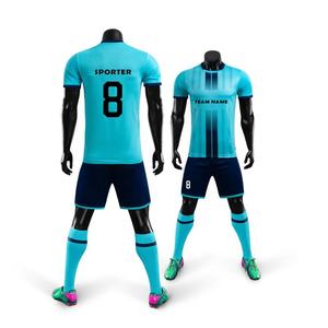 Conjuntos de Uniformes de Fútbol Unisex, Logotipo de Impresión Digital Personalizado, Camiseta de Fútbol para Hombre, Pantalones Cortos, Club de Adultos, Equipo, 100% Poliéster de Alta Calidad - Product Image 6