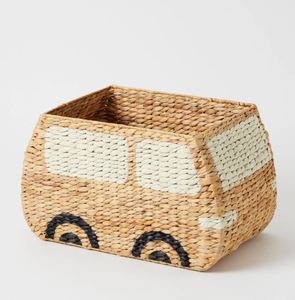 Cesta Natural tejida de jacinto de agua al mejor precio, organización de almacenamiento de coche colorida para niños en caja al por mayor en Vietnam - Product Image 2