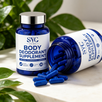Integratore Naturale di Clorofilla OEM per Deodorante Corporeo e Alito Fresco, 30 Capsule, Vendita all'Ingrosso, Etichetta Privata, Direttamente dalla Fabbrica