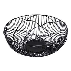 Premium Metal Fruit Bowl with Elegant Ring Border | Chrome Wire Countertop Organizer - Product Image 2