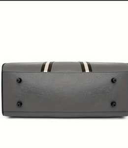 Equipaje-Marrón oscuro/Negro, bolsa de viaje segura | Equipaje de diseño retro | Bolsa con acabado brillante, bolsas de equipaje para viajes - Product Image 5