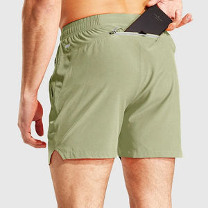 Men's Summer Quick Dry Windproof Breathable Mid Waist Drawstring Shorts Side Pockets Spandex/Polyester Fabric for Sports Running - Product Image 5