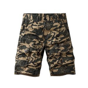 High Quality <b>Men's</b> Canvas <b>Cargo</b> Shorts Customizable Size Breathable Eco-Friendly Light-Weight Casual Wear Solid Pattern OEM - Product Image 1