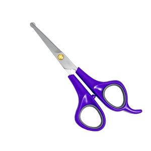 Ciseaux de toilettage pour animaux de compagnie de haute qualité poignée en plastique violet acier inoxydable 6.5 pouces Chi acheter des ciseaux pour animaux de compagnie - Product Image 2