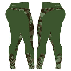 Vente en gros de leggings taille haute pour femmes avec logo personnalisé en spandex/polyester respirant pour emballage personnalisable - Product Image 6