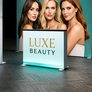 Stand d'exposition modulaire portable rétroéclairé 10 x 10 pour salon professionnel de la beauté, stand d'exposition pour salon de la beauté de première classe - Product Image 3