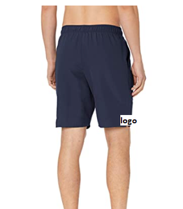 Vente chaude hommes Standard solide 9 "court maillot de bain 100% Polyester importé fermeture élastique lavage en Machine pas cher Stock mode - Product Image 6