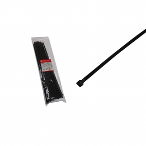 Gran oferta, bridas de nailon negras de alta calidad con cremallera, bridas de plástico de 4mm con autobloqueo multifuncionales, bridas de 300mm de longitud sin halógenos - Product Image 1