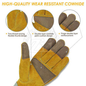 Good Selling New Style Lightweight Leather Gardening <b>Gloves</b> Waterproof & Anti-Slip Customizable Sizes - Product Image 5