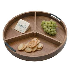 ถาดไม้วอลนัทสำหรับเสิร์ฟอาหารดีไซน์แบบแฮนด์เมดถาดไม้ธรรมชาติถาดไม้สำหรับเครื่องดื่มดีไซน์มะละกอ - Product Image 4