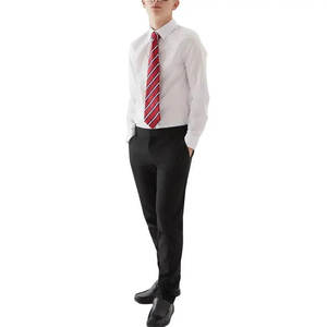 Kids School Uniform <b>Boy</b> Formal School Uniform Set With <b>Shirt</b> <b>Tie</b> <b>And</b> Trousers Comfortable <b>And</b> Easy To Wear - Product Image 1