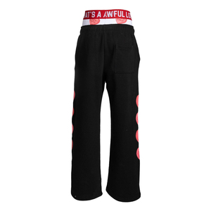 Pantalones Deportivos de Cintura Alta para Hombre, 100% Algodón, con Estampado de Logotipo Personalizado, Forro Polar Transpirable, Estilo Urbano Pesado - Product Image 2