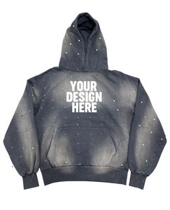 Sweat-shirt streetwear personnalisé 2025 en molleton français avec imprimé étoile en strass, vêtements d'hiver, tissu tissé 100% coton, coupe-vent - Product Image 5