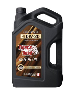 Aceite de Motor Sintético Completo Tiger's Head Antidesgaste SAE 0W-20, Paquete de 3, 5 Cuartos - Product Image 1