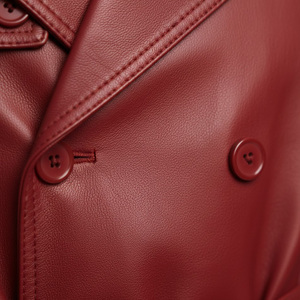 Abrigo de Cuero para Hombre, Proveedor de Fábrica OEM, Venta al por Mayor, Hecho a Medida, Abrigo de Moda Regular, Ropa de Invierno, Diseño Elegante, Algodón - Product Image 4