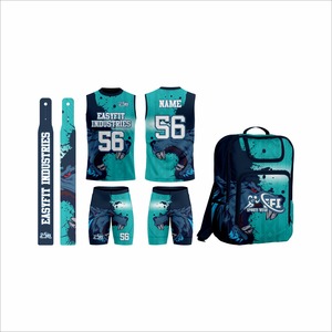 Ensemble d'uniformes de football 7v7 respirant, vêtements d'équipe personnalisés, 100% polyester, séchage rapide, grande taille, faible MOQ, prix bas, adultes - Product Image 1