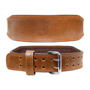 Ceinture de sécurité d'entraînement en cuir de vachette unisexe, boucle à double languette, ceinture de compression pour la musculation - Product Image 3