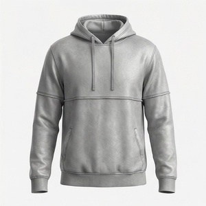 Sudadera con Capucha Personalizada Estilo Vintage, Lavado Ácido, Secado Rápido, Transpirable, Diseño Sólido, con Capucha, para Invierno, con Logotipo, Estilo Urbano - Product Image 1