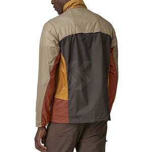 Veste de pluie légère et durable pour hommes pour l'hiver Col montant à fermeture éclair complète en nylon Polyester Logo avant Position - Product Image 2