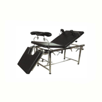 Table d'opération gynécologique réglable et durable pour cliniques et hôpitaux, équipement médical confortable à commande manuelle avec rembourrage pour examen