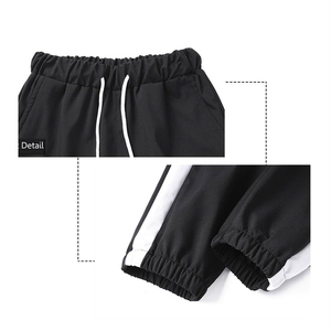 Custom Logo High Quality Winter Solid Sweatpants Hoodie Set Sports Suit <b>Trousers</b> Jogging Tracksuit Men - Product Image 5