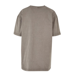เสื้อยืดผู้หญิงคุณภาพสูง ผ้าฝ้าย 100% ล้างสีแบบ Acid Wash แขนสั้น คอกลม ระบายอากาศได้ดี พร้อมโลโก้แบบกำหนดเอง ระบายอากาศได้ดี ปี 2025 - Product Image 6