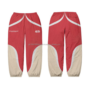 2025 venta al por mayor nuevo cortavientos informal personalizado de talla grande Conjunto de jogging en blanco diseño deportivo propio conjunto cortavientos de poliéster para hombre - Product Image 6