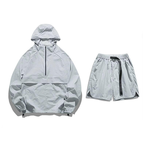Ensemble de survêtement pour homme personnalisé de haute qualité, imperméable, en polyester/nylon, écologique, coupe-vent pour l'hiver - Product Image 1