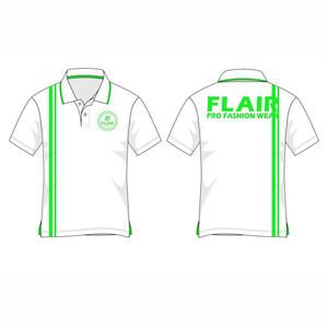 Gran oferta de algodón 100% para hombre, camiseta Polo personalizada de buena calidad, Color sólido, estilo informal, patrón, 180g, tela, peso frontal - Product Image 4