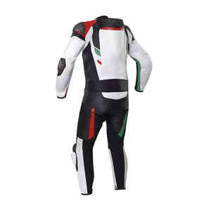 Combinaison de course de moto personnalisée en cuir de vache, séchage rapide, une ou deux pièces, taille XL, pour la course automobile, conçue au Pakistan - Product Image 5