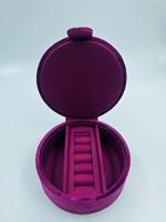 Boîte de rangement de luxe en velours et bois pour bijoux, brodée à la main, personnalisable (couleur, taille, logo), prix de gros