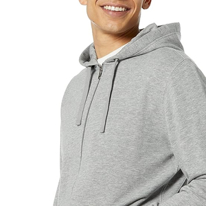 Sudadera con capucha y cremallera para hombre, ropa deportiva al por mayor, chaqueta informal elegante, producción OEM ODM - Product Image 3
