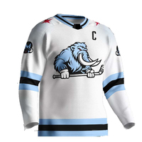 Impression numérique personnalisée 2024 Ensembles de maillots de hockey sur glace OEM 100% polyester