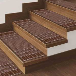 Alfombra Estampada: Diseño Étnico Marrón con Patrón Kilim, Decoración Moderna para Escaleras, Fácil de Limpiar, Goblen - Product Image 2