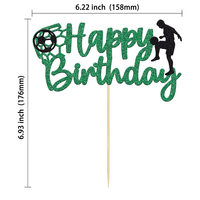 Fußball Fußball Cake Topper Alles Gute zum Geburtstag Dekoration Perfekt für Sport Themen party für Jungen Mädchen und Fußballfans