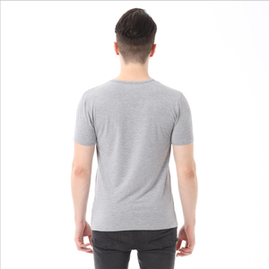 2026 Summer dry fit sports gym cotton blank plain <b>stretch</b> <b>men</b> round neck 100% bamboo t shirt - Product Image 5